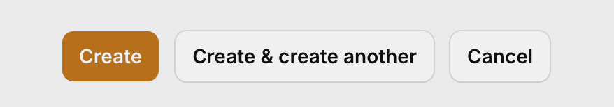create actions